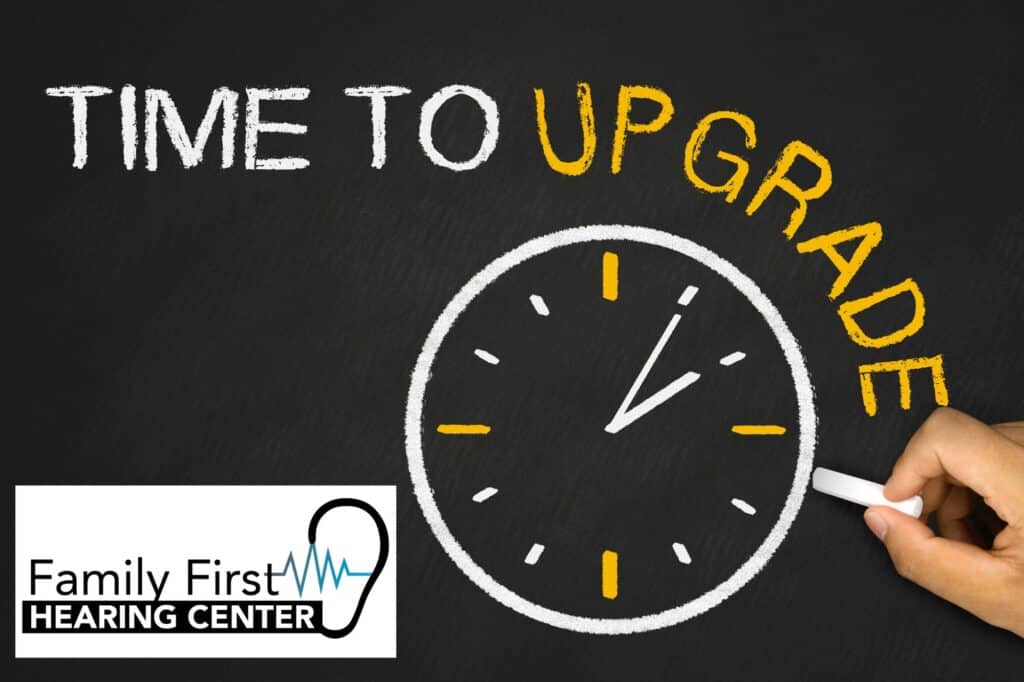 chalkboard with the message time to upgrade