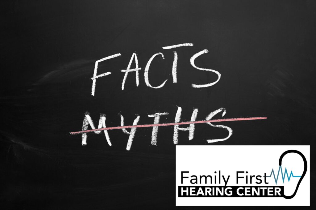 facts and myths written on a chalkboard