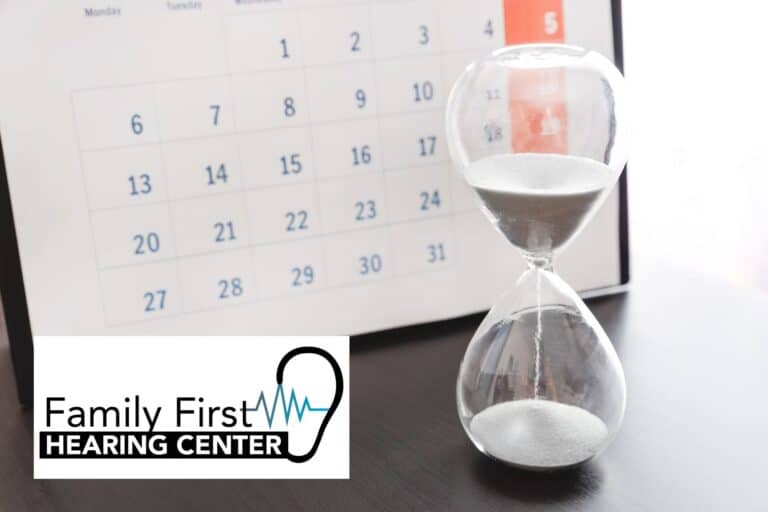 a calendar and an hourglass