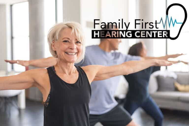 active seniors doing yoga
